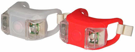 Import Siliconen LED Fietsverlichting Set - Incl. batterijen