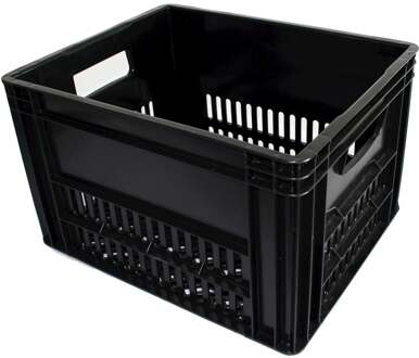 Import Transportkrat Fiets- Kunststof - Zwart - 40 Liter