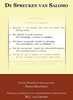 Importantia Publishing De Spreuken Van Salomo - (ISBN:9789057192456)