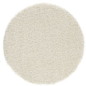 Impression Shaggy Rond Vloerkleed Creme Hoogpolig  - 120 CM ROND