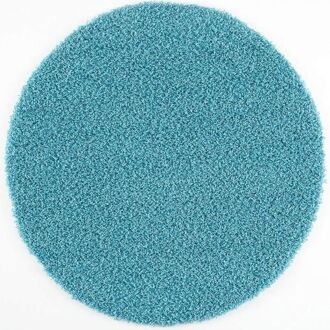 Impression Shaggy Rond Vloerkleed Turquoise Hoogpolig  - 120 CM ROND