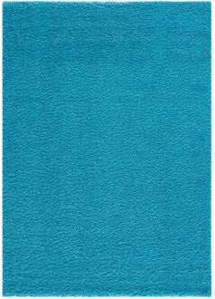 Impression Shaggy Vloerkleed Turquoise Hoogpolig  - 60x110 CM