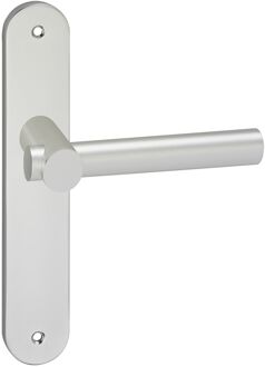 Impresso Deurkruk - Impresso Dover  - Voor binnen - Ovaal deurschild met schroeven - Aluminium - 2 stuks