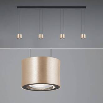 Impulse Flex LED hanglamp 4-lamps roze roségoud geanodiseerd