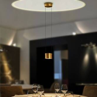 Impulse LED hanglamp 1-lamp goud bladgoud