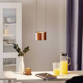 Impulse LED hanglamp 1-lamp roségoud rosé goud, zwart