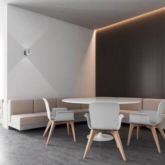 Impulse LED wandlamp 1-lamp nikkel mat nikkel