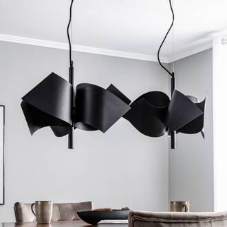 Imron hanglamp, 6-lamps, zwart zandzwart