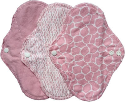 ImseVimse Wasbaar maandverband – ImseVimse Full Cycle Kit (Design: Blossom / Bloesem (roze))