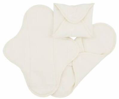 ImseVimse Wasbaar maandverband – ImseVimse Full Cycle Kit (Design: Wit / Natuurlijk)