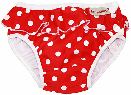 ImseVimse Zwem Luiers - Red Dots Frill L 9 - 12 kg