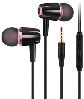 In Ear 3.5Mm Headset Met Microfoon Wired Sport Bass Stereo Oortelefoon In-Ear Volumeregeling Handsfree Voor smart Telefoon 6