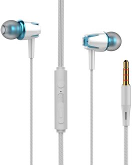 In Ear 3.5Mm Headset Met Microfoon Wired Sport Bass Stereo Oortelefoon In-Ear Volumeregeling Handsfree Voor smart Telefoon