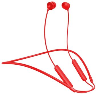 In-Ear Draadloze Bluetooth 5.0 Muziek Slaap Oortelefoon Nekband Headset Met Microfoon 4.8 rood