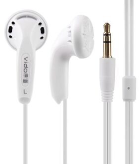 In Ear Draadloze Koptelefoon 3.5 Mm Stereo Gaming Universele Oordopjes Voor Smart Telefoon Samsung Huawei Xiaomi MP3 MP4 wit