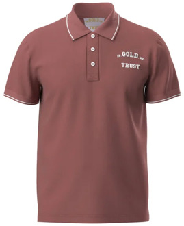 In Gold We Trust Polo the boris withe rose Rood - L