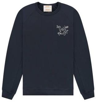 In Gold We Trust Sweater the houston total eclipse Blauw