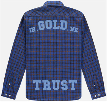 In Gold We Trust The Clash Heren Overhemd Donkerblauw In Gold We Trust , Blue , Heren - L,M,S