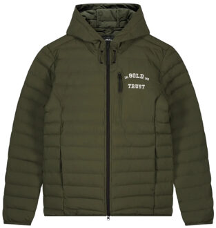 In Gold We Trust The K1 Hood Tussenjas heren S Donkergroen