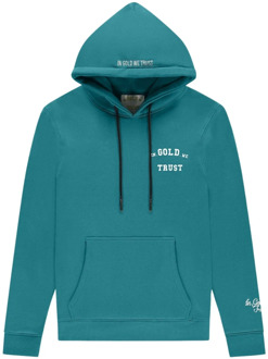 In Gold We Trust The Notorious Hoodie in Turquoise In Gold We Trust , Blue , Heren - L