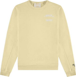 In Gold We Trust The Slim Light Casual Sweater Heren M Geel