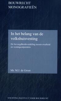 In het belang van de volkshuisvesting - M.J. de Groot (ISBN: 9789463151016)