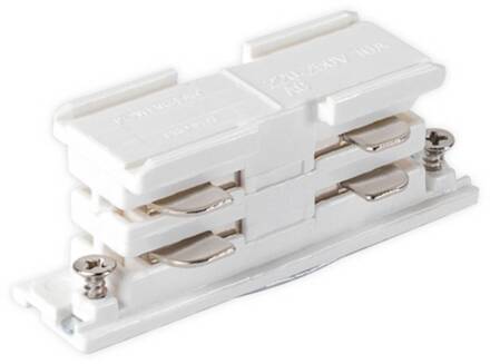 In In S connector voor railsystem wit wit (RAL 9016)