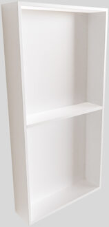 In Of Opbouwnis BWS 89.5x29.5x8 cm met 2 Schappen Wit