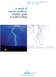 In search of scientific excellence - Boek F. van den Beemt (9490947563)