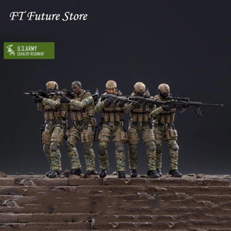In Stock 1/18 Scale Collectible Solider US Army Cavalry Regiment Action Soldier Toys 5 Figures Set JTUS004 Model for Fans Gifts