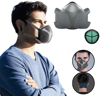 In Stock Adult Smart Electric Protection For Face Fashion Air Purification Respirator Automatic Anti-Fog Dustproof Face Mask