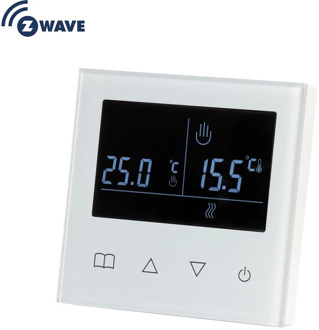 IN STOCK Z Wave Plus Smart Thermostat Temperature Controller for Water/Electric floor Heating with LCD Touch Screen