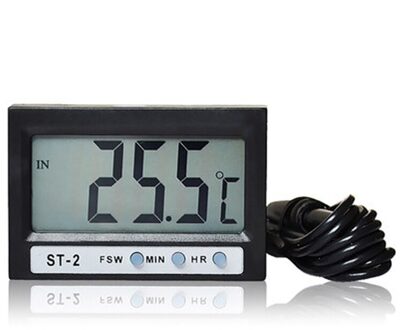 In Uit Lcd Dual-Weg Digitale Auto Thermometer & Klok ST2