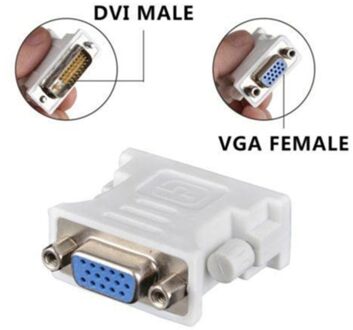 In Voorraad Dvi D Male Naar Vga Vrouwelijke Socket Adapter Converter Vga Naar Dvi/24 + 1 Pin Mannelijke naar Vga Female Adapter Converter