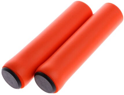 In Voorraad Zachte Fiets Handvat Bar Grips Fietsen Bike Grips Rubber Cover Anti-Slip Stuur Anti-Slip shock-Absorberen Bicicleta Oranje
