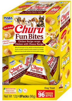 Inaba Churu Fun Bites kip met kaas hondensnack 16 x 12 g