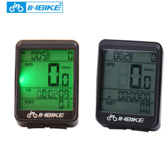 INBIKE Waterdichte Fiets Computer Draadloze MTB Bike Fietsen Kilometerteller Stopwatch Fiets Snelheidsmeter Horloge LED Digitale Rate