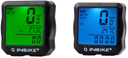 INBIKE Wired Bicycle Odometer Waterproof Backlight LCD Digital Cycling Bike Computer Speedometer Suit for Most Bikes
