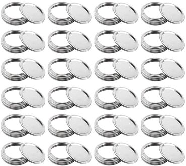 Inblikken Deksels Regelmatige Mond Inblikken Pot Deksels 70Mm Mason Pot Deksels En Ringen