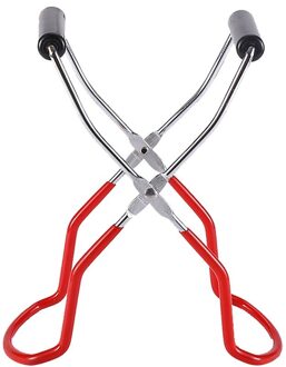 Inblikken Pot Lifter Tang Rvs Jar Lifter Met Handgreep Anti-Slip Brede Mond Clip Voor Thuis keuken Accessoires