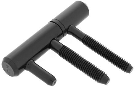 Inboorpaumelles / insteekpaumelles - 1x schanier - staal zwart - D1,4 cm - binnendeuren