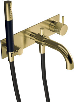 Inbouw Douche/Badmengkraan Hotbath Cobber X Met Automatische Omstel Geborsteld Messing PVD