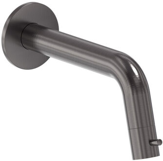 Inbouw Fonteinkraan MAY Stilo Inkortbaar, 1/2" Aansluiting Geborsteld Carbon Black PVD Gunmetal