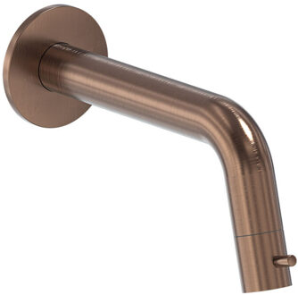 Inbouw Fonteinkraan MAY Stilo Inkortbaar, 1/2" Aansluiting Geborsteld Mat Koper PVD