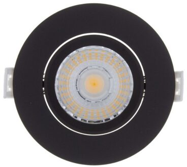 Inbouw LED-spot 4 Stuks Sanimex Njoy IP44 Dimbaar 6W 430 Lumen Zwart Sanimex