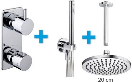 Inbouw Regendouche Amon Round Set Type 1 Aqua Splash