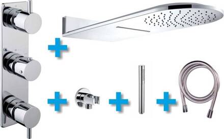 Inbouw Regendouche Amon Round Set Type 10 Aqua Splash