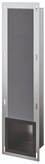 Inbouw Reserve Toiletrolhouder Luca Sanitair 19,5x72x12,2cm Mat Zwart