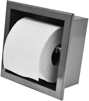 Inbouw -Toiletrolhouder - RVS