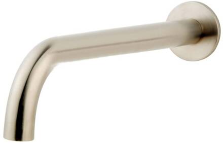 Inbouw Uitloop Rond 30 cm 1/2" Geborsteld Staal Aqua Splash